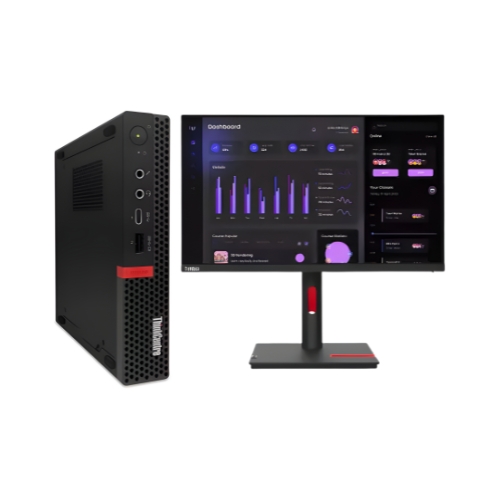 Computador Desktop Lenovo M75Q + Monitor Lenovo 24" T24i-30