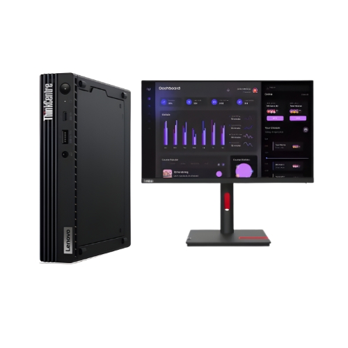 Computador Desktop Lenovo M75q + Monitor Lenovo 24" T24i-30