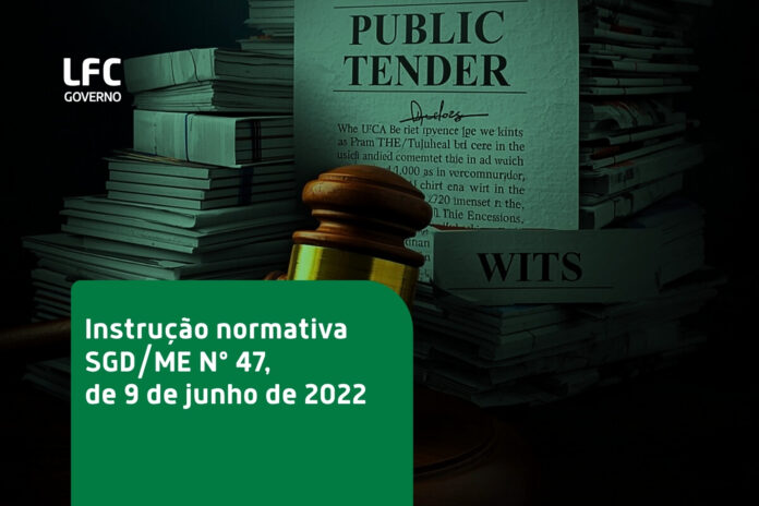 Instrução normativa SGDME Nº 47, de 9 de junho de 2022